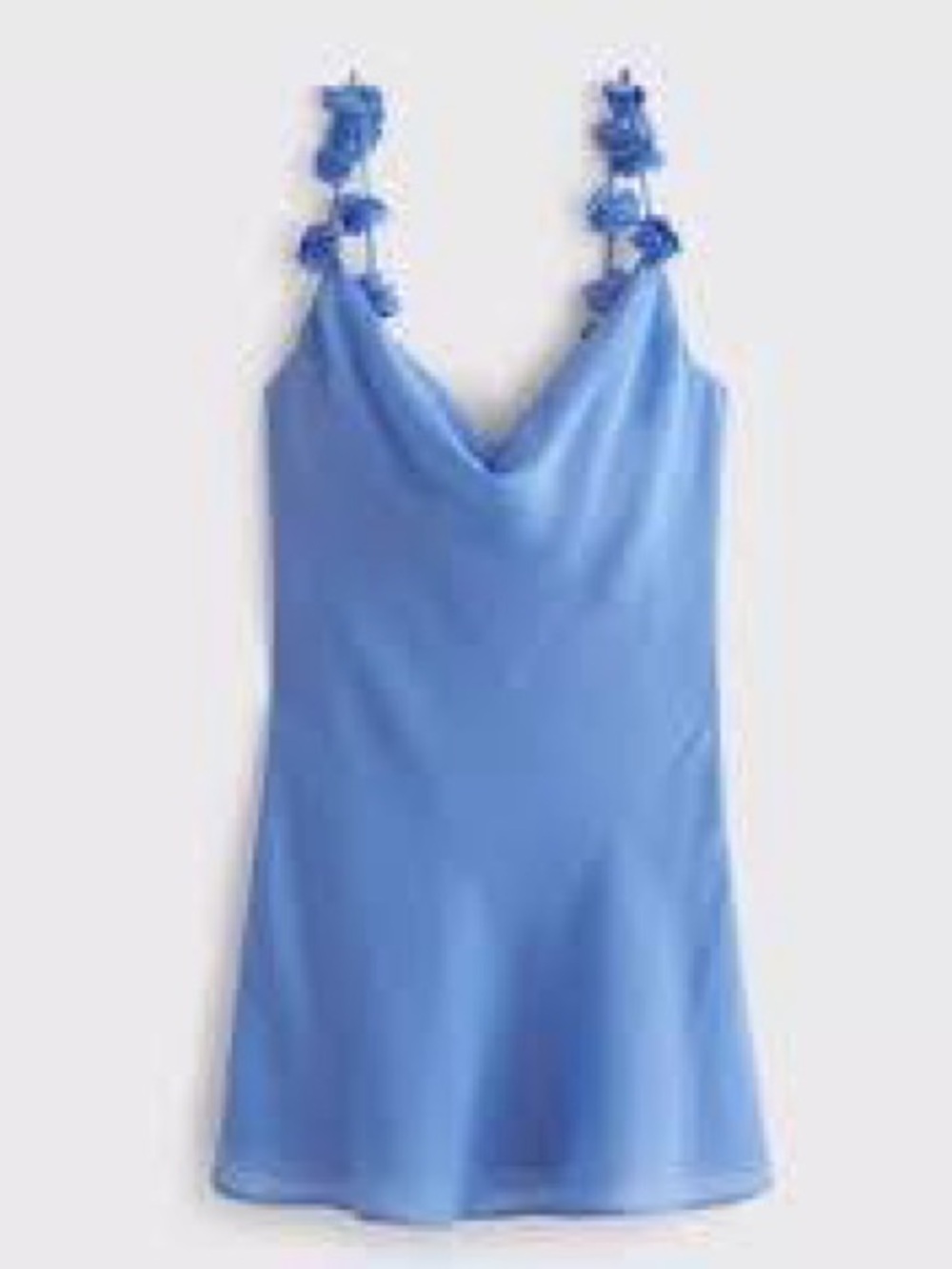 Abercrombie & Fitch Light Blue Slip Dress with Spaghetti Straps